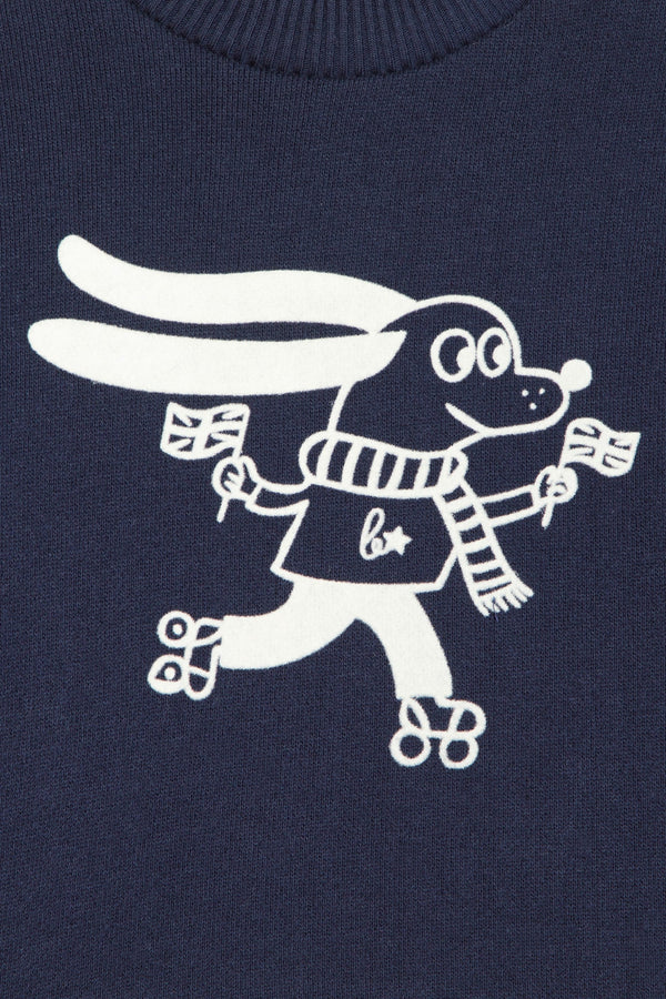 Baby Blue Lame Dog Crewneck