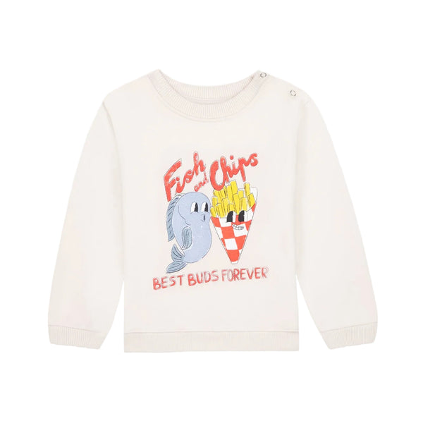 Baby White Fish and Chips Crewneck