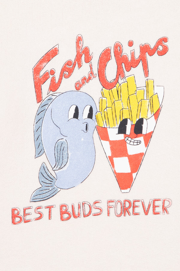 Baby White Fish and Chips Crewneck