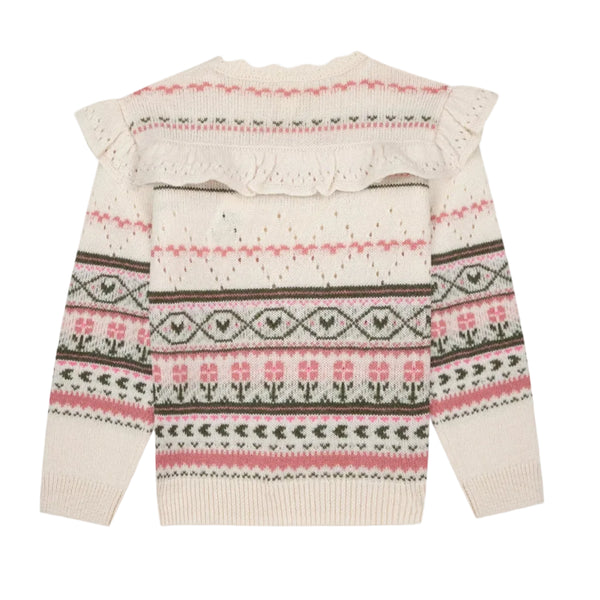 Pink and White Mignonne Sweater