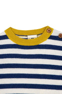 Baby Blue and White Striped Pepito Crewneck