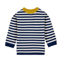 Blue and White Striped Pepito Crewneck