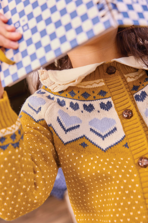Yellow Detailed Mythic Cardigan