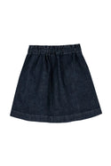 Dark Blue Denim Heart Douchka Skirt