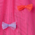 Pink Tulle with Multicolor Bows Dress