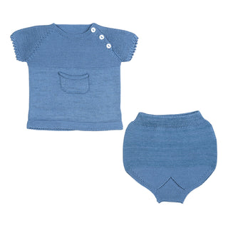 Blue Denim Nolan Bloomer Set