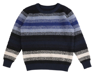 Multi Stripe Blue Sweater