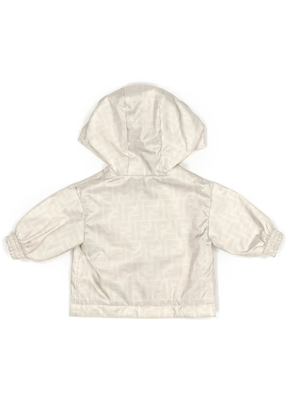 Beige Baby Ultralight Jacket with Hood