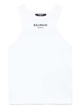 White Mine Me Paris Logo Tank Top