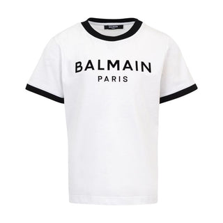 White Mini Me Paris Logo Tee