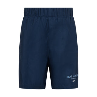 Navy Logo Swim Trunks