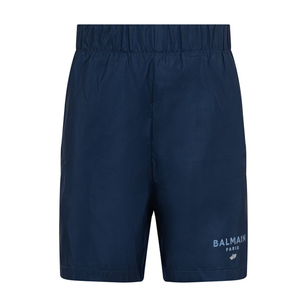 Navy Logo Swim Trunks