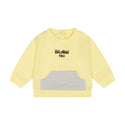 Baby Yellow with Grey Pocket Crewneck