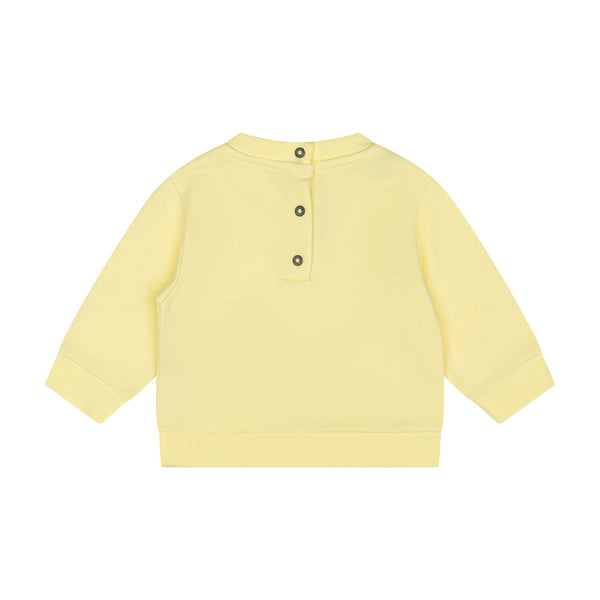 Baby Yellow with Grey Pocket Crewneck