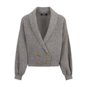 Grey Knit Cardigan