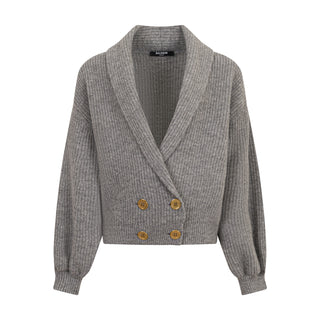 Grey Knit Cardigan