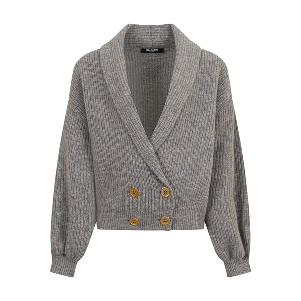 Grey Knit Cardigan