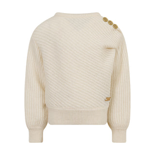 White Mini Me Oversize Sweater