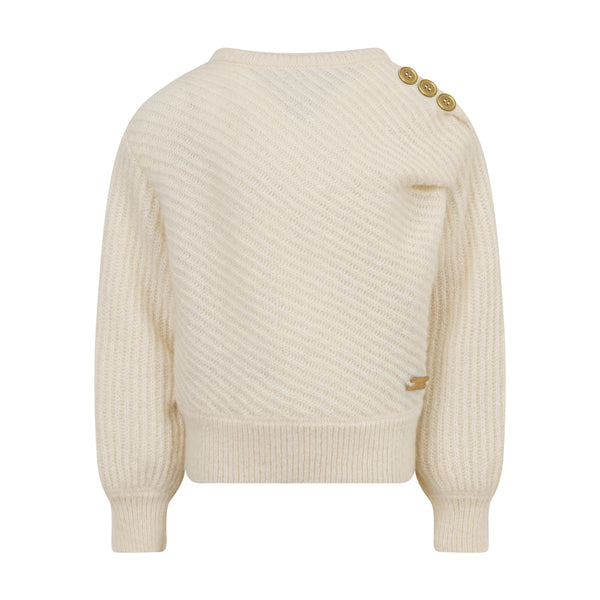 White Mini Me Oversize Sweater