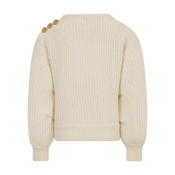 White Mini Me Oversize Sweater