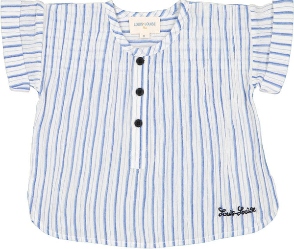 Navy Striped Baby Saul Shirt