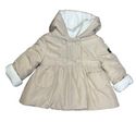 Beige G Double Breasted Puffer Coat