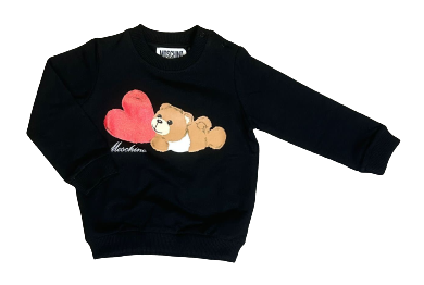 Black Bear Hugging Heart Sweatshirt