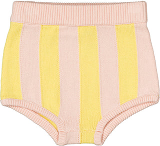 Yellow and Pink Colchique Stripe Knit Bloomer