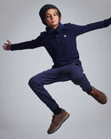 Navy Parker Long Sleeve Polo