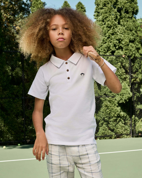 White Fairbanks Polo