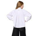 White with Rhinestone Chevron Blouse