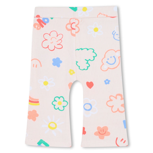 Pink Happy Print Crewneck and Pants