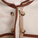 Stone Colorblock Hooded Sherling Coat