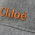 Grey Embroidered Logo Cap