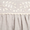 Beige Embroidered Waist Skirt
