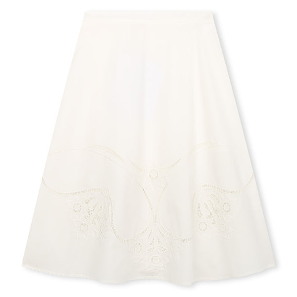White Mini Me Long Skirt