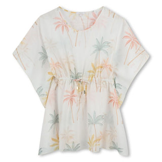 Multicoloured Palm Tree Coverup Dress