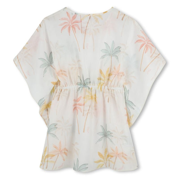 Multicoloured Palm Tree Coverup Dress