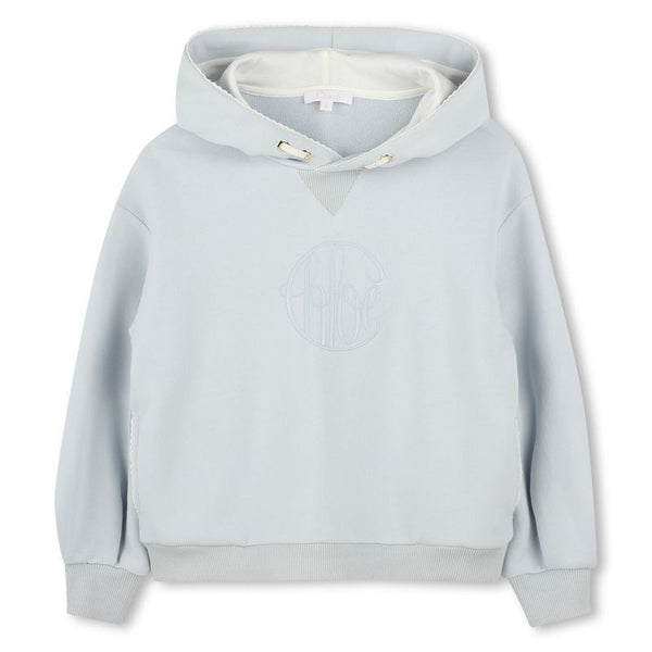 Pale Blue Logo Hoodie