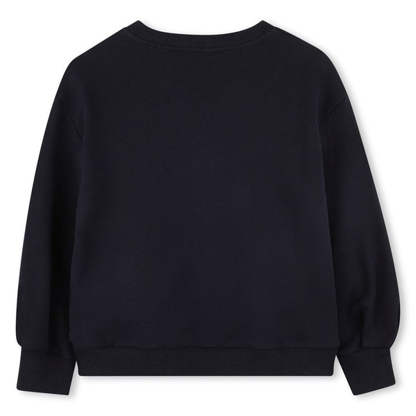 Navy Chloe Logo Crewneck