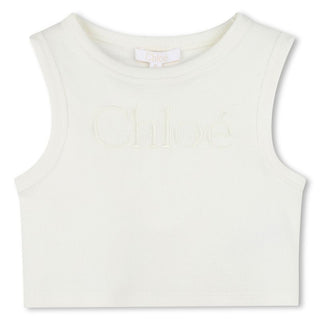 Off White Chloe Logo Tank Top