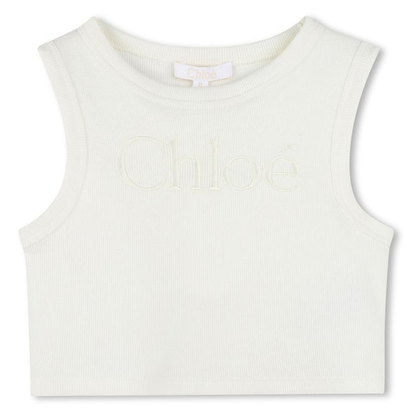 Off White Chloe Logo Tank Top