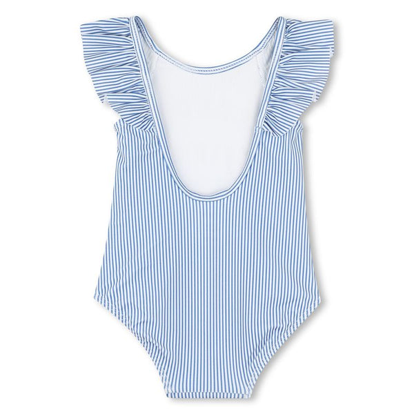 White and Blue Striped Chloe Swimsuit