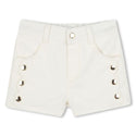 Off White Scallop Detail Short