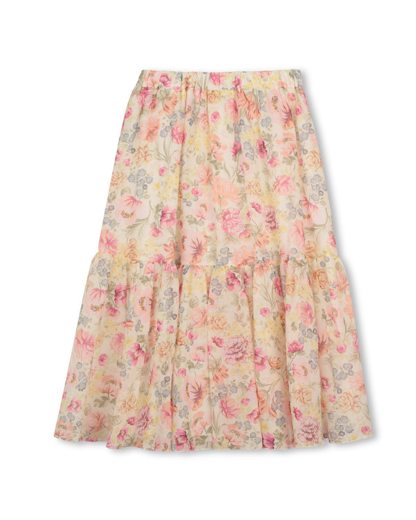 Multicolor Floral Maxi Skirt