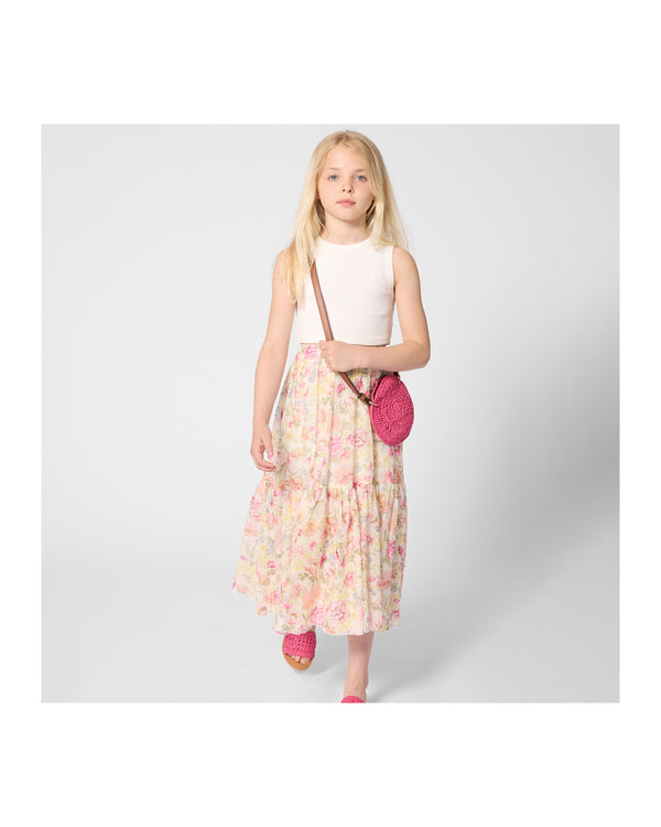 Multicolor Floral Maxi Skirt