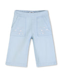 Blue Baby Denim Stitched Pocket Jean