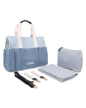 Denim Two Tone Changing Bag