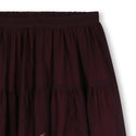 Dark Plum Floral Skirt