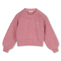 Pink Knit Crewneck Sweater